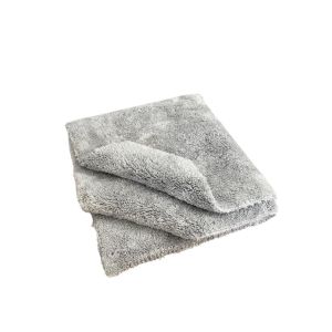 Салфетка полировальная AUTO-SONIC 550GSM плюшевая 40*40см СВЕТЛО-СЕРАЯ