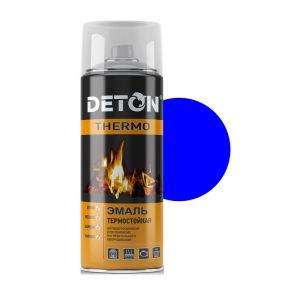 Краска-спрей DETON TERMO термостойкая до 900С, синяя 400мл