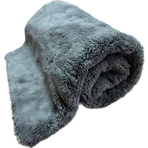 Салфетка полировальная AUTO-SONIC 550GSM плюшевая 40*40см ТЕМНО-СЕРАЯ