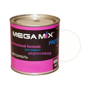 Автоэмаль акриловая MEGAMIX 2K 201 Белая 0,84л