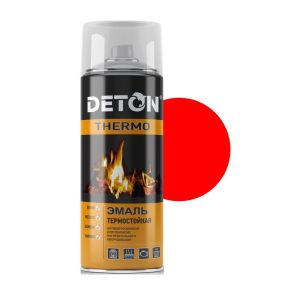 Краска-спрей DETON TERMO термостойкая до 900С, красная 400мл