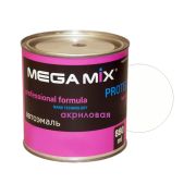 Автоэмаль акриловая MEGAMIX 2K 201 Белая 0,84л