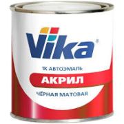 Эмаль акриловая VIKA АК-142 1К Черная матовая 0,85кг